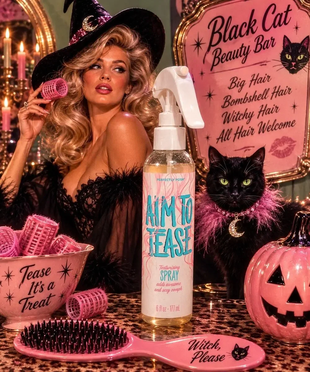 Perfectly Posh Aim to Tease Texturizing Hair Spray 6 oz Discontinued Rare
